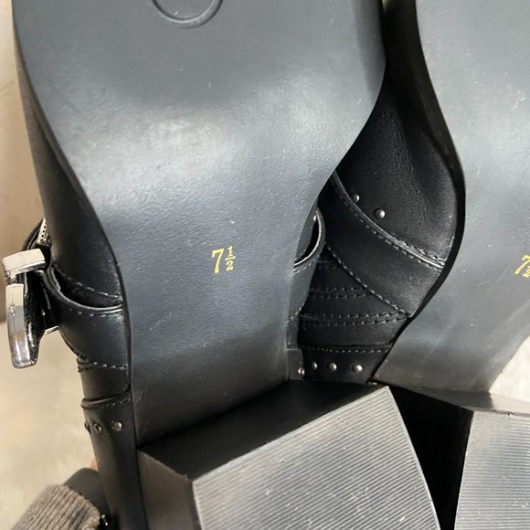 Seychelles Women's Size 7.5 Western Moto Mules Pointed Toe Slip On Heels Shoes - Picture 11 of 11